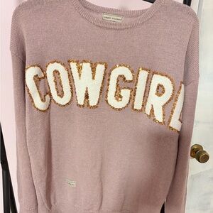 Simply Southern Mauve Cowgirl Sweater